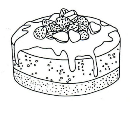 Макет торта рисунок