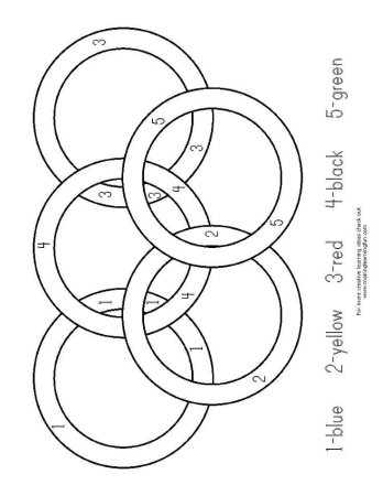 Кольца олимпиады раскраска