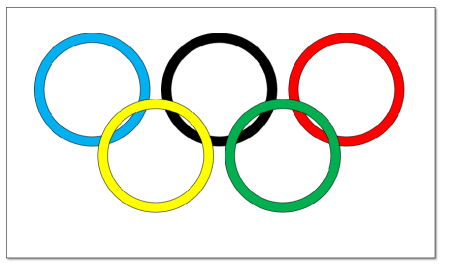 Олимпийские кольца для раскрашивания
