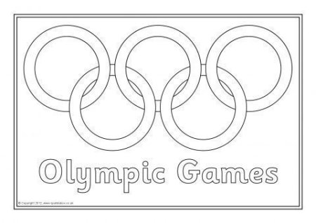 Олимпийские кольца раскраска