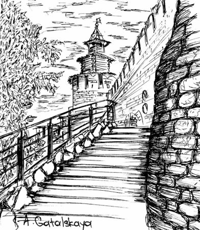 Зарисовки Нижегородский Кремль