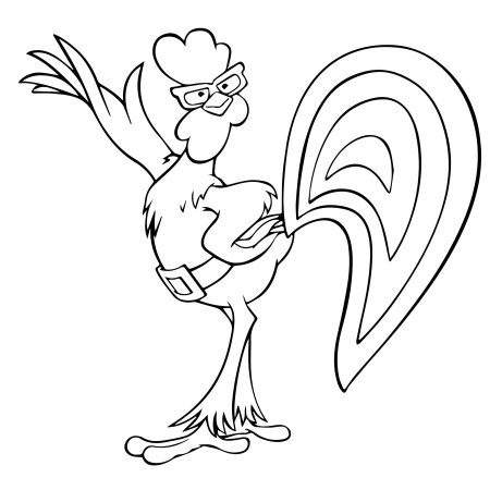 Петух рисунок