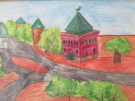 Нижегородский Кремль рисунок