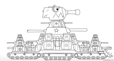 Раскраска танк кв 44