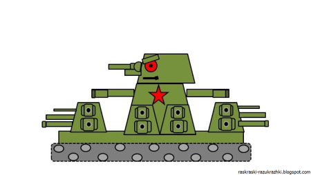 Раскраска танк кв 44