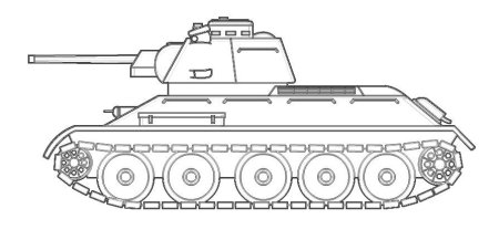 Раскраска танка кв 44м