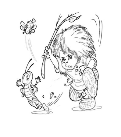 Домовенок Кузька раскраски для детей