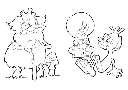 Домовенок раскраска