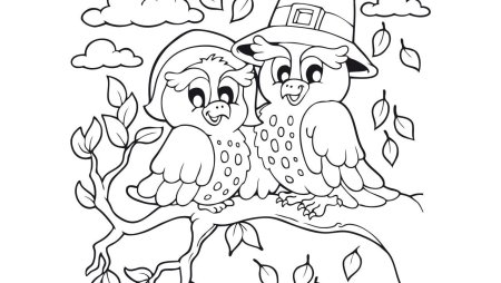 Осенняя птичка раскраска