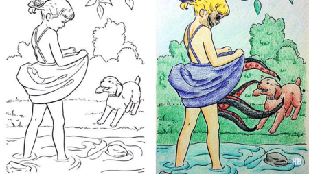 Ребенок и взрослый рисунок