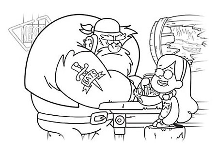 Смурфики раскраска