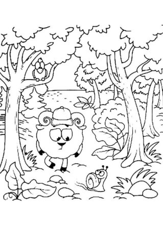 Раскраска Золотая осень