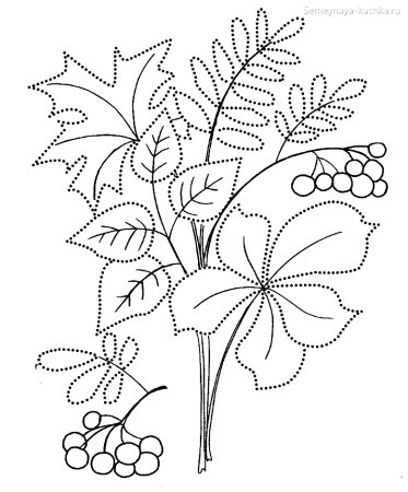 Осенняя раскраска