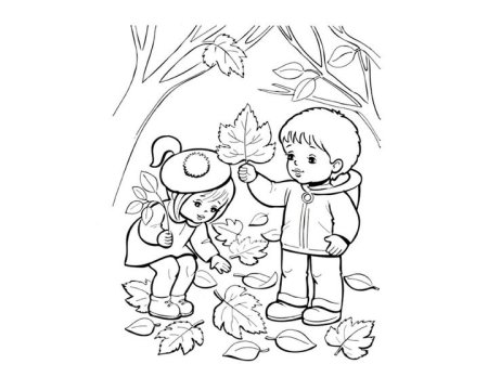 Раскраска. Осень