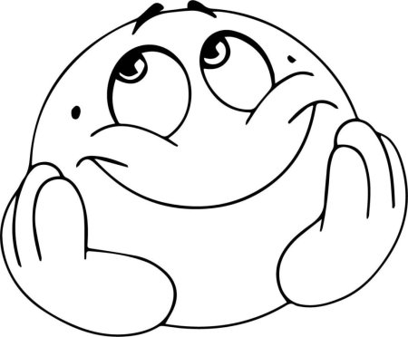 Рожица черно белая