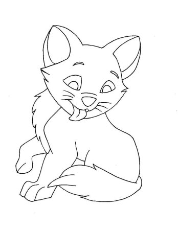 Кошки. Раскраска