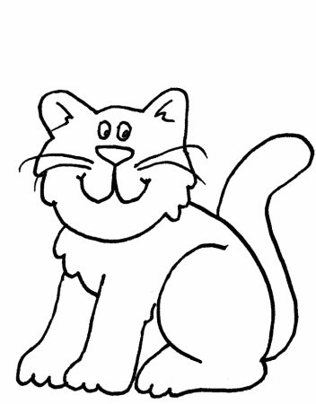 Раскраска. Котики