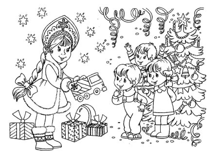 Раскраска. Новый год