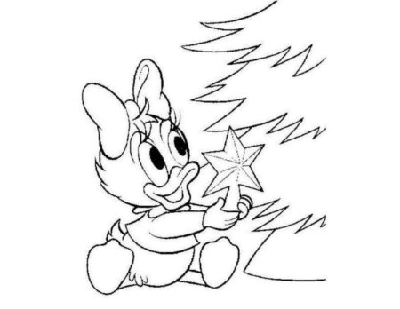 Новогодние раскраски Дисней