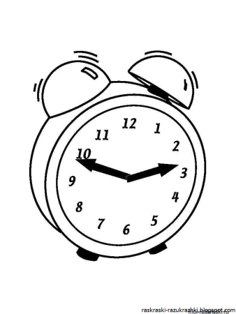 Часы раскраска
