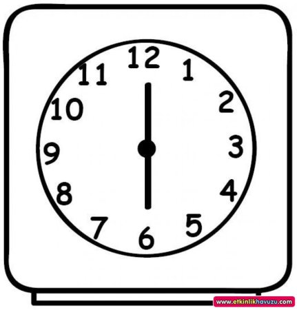 Часы для раскрашивания для детей