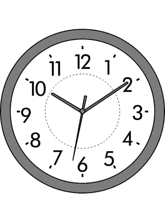 Часы для раскрашивания для детей