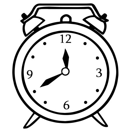 Карманные часы раскраска для детей