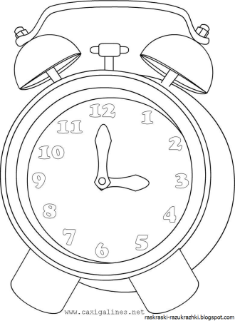 Часы раскраска