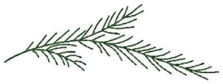 Трафарет Хвойной+веточки