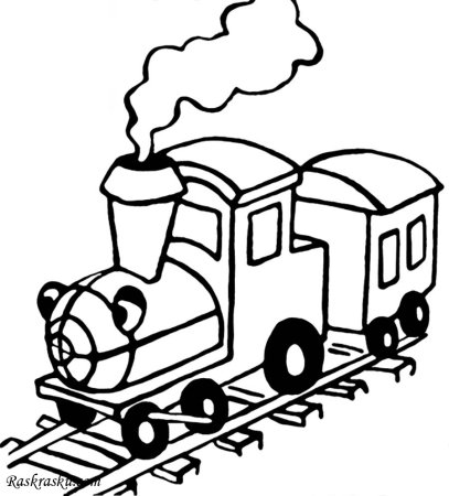 Поезд для раскрашивания для детей