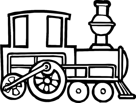Раскраска паровозик