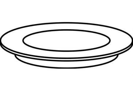 Тарелка раскраска