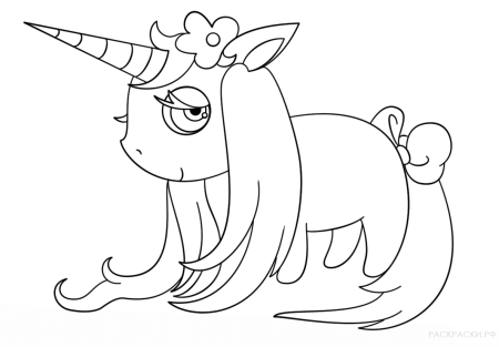 Раскраски Единорожки маленькие