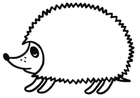 Раскраска Ёжик