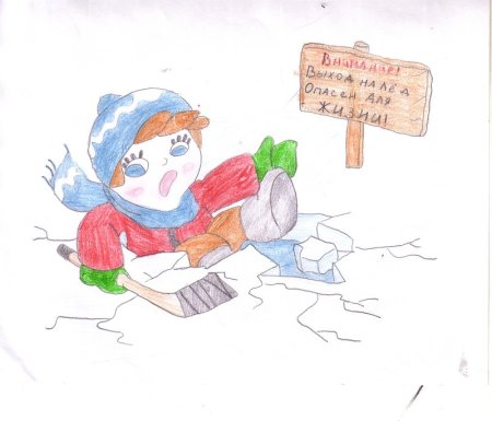 Рисунок безопасность на водоемах