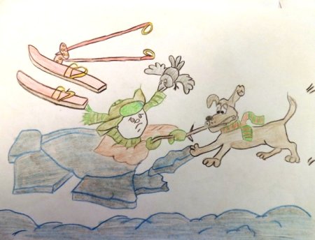 Осторожно тонкий лед раскраска