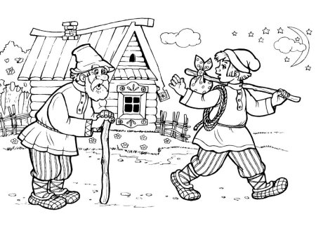 Сивка-бурка. Раскраски