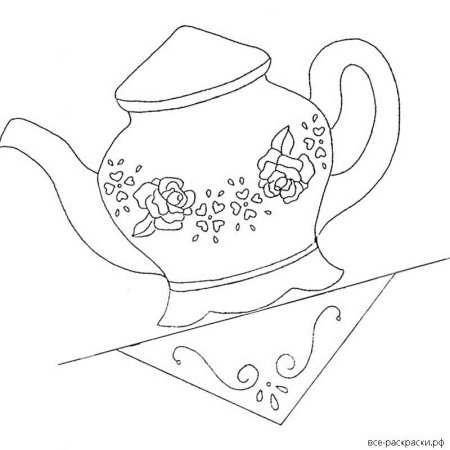 Трафареты посуды гжельской росписи для дошкольников