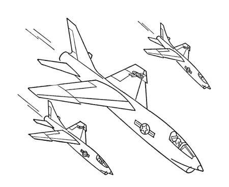 Раскраска истребитель