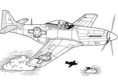 Раскраска. Военные самолеты