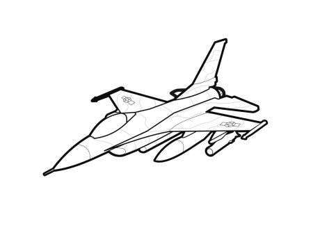 Самолеты. Раскраска