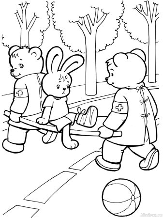 Светофор раскраска