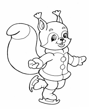 Новогодний Медвежонок раскраска