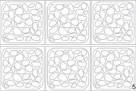 Трафарет камень