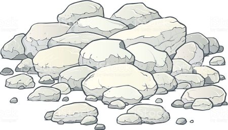 Нарисованная куча камней
