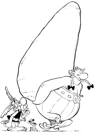 Обеликс раскраска