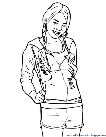 Раскраски девушки