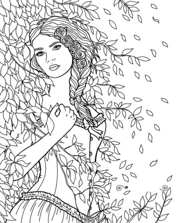 Королева осень раскраска