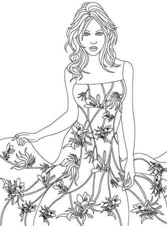 Раскраска портрет осени для детей