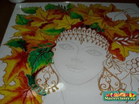 Девушка Весна раскраска